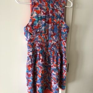 Floral print pattern dress